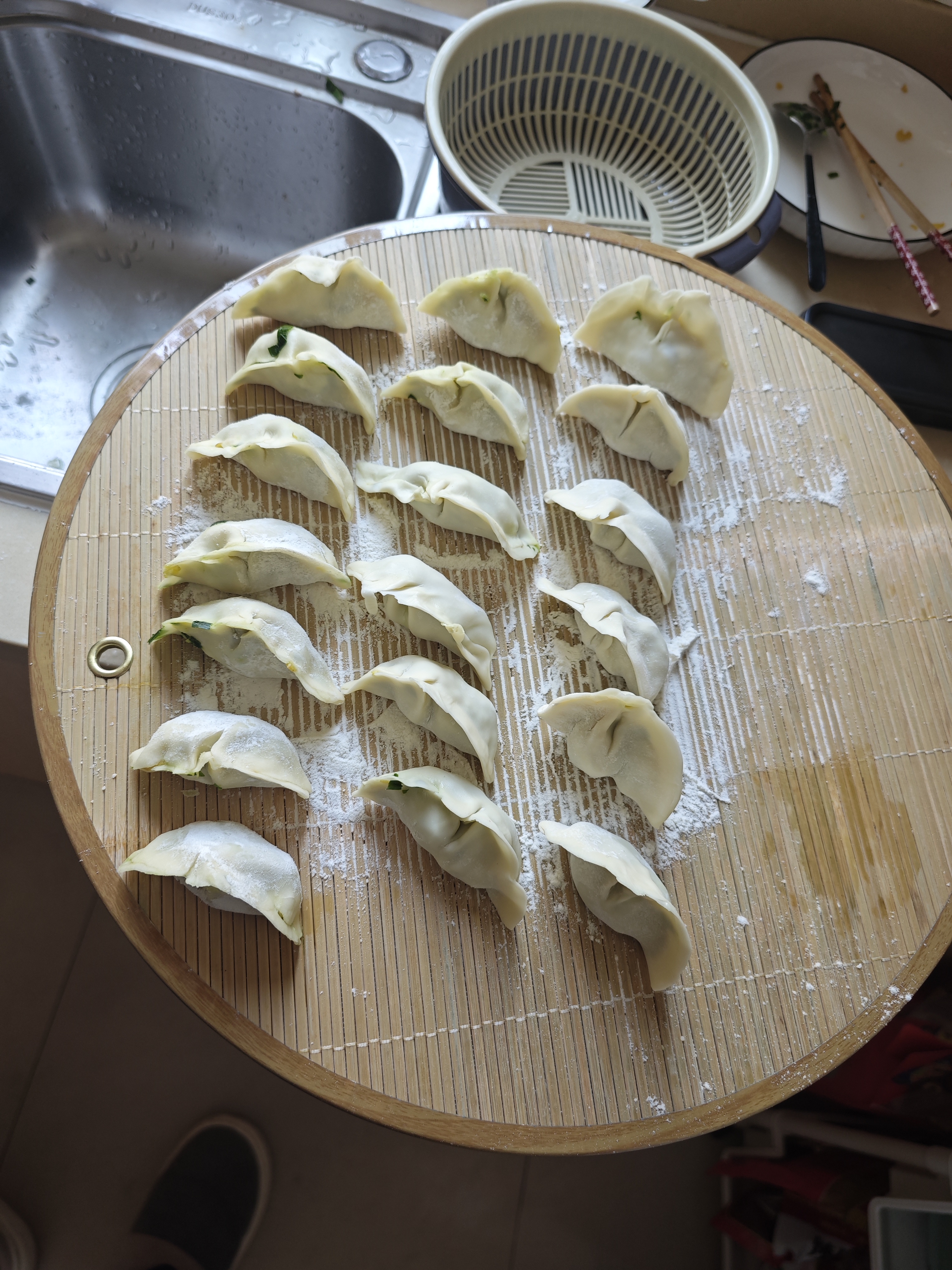 总共包的饺子