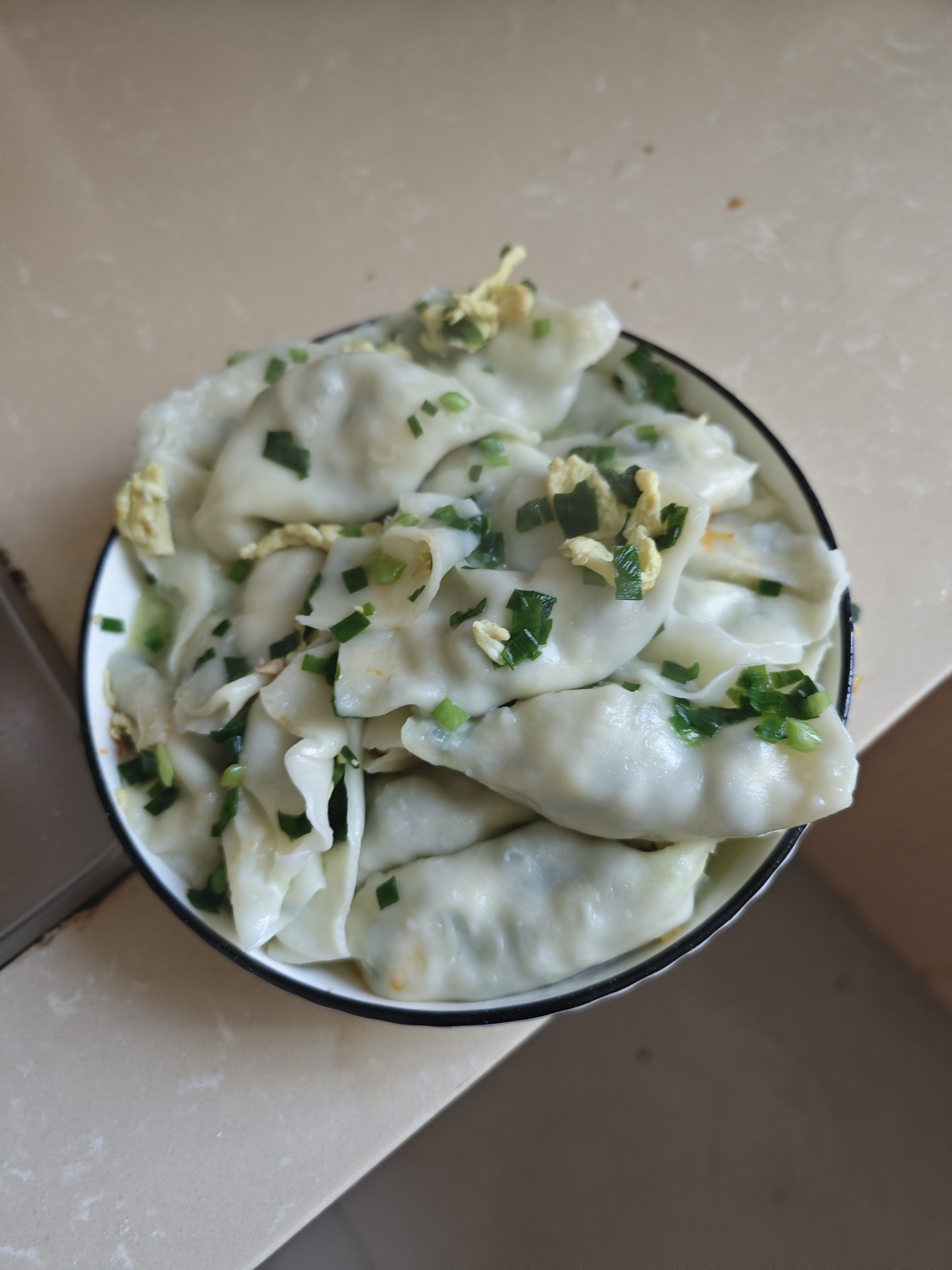 煮好后的饺子